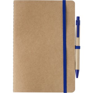 Recycled carton notebook (A5) Theodore, cobalt blue (Notebooks)