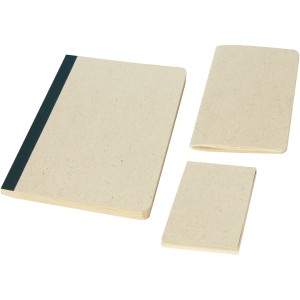 Verde 3-piece grass paper stationery gift set, Cream (Notebooks)
