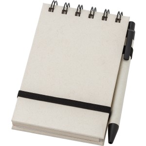 Notizbuch aus recyceltem Milchkarton Martha, Schwarz/wei