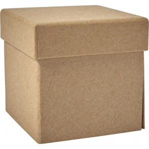 Notiz-Wrfel aus recycelter Pappe Vicky, Braun (Selbstklebende Notizblcke)