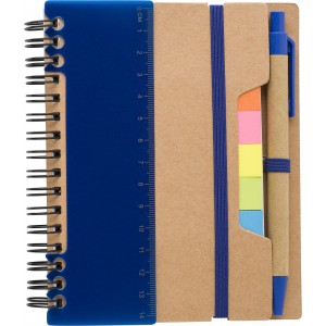 Notizbuch aus Karton Angela, Blau (Selbstklebende Notizblcke)