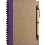 Notizbuch aus recyceltem Papier Stella, Violett (2715-24)