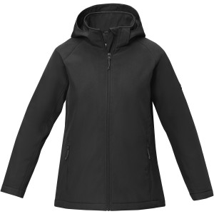 Notus women's padded softshell jacket, Solid black (Jackets)