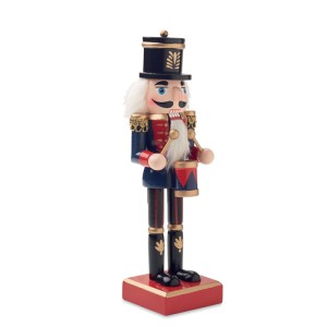 Nutcracker character in wood, Blue (Decorations)