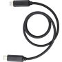 Nylon charging cable Janet, black