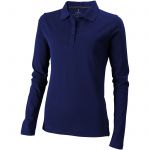 Oakville long sleeve women's polo, Navy (3808749)