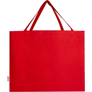 Odessa 220 g/m2 GRS recycled cotton large tote bag, Red (Shopping bags)