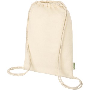 Odisha 140 g/m2 OCS organic drawstring bag 5L, Natural <font size=1>[ENG]</font>