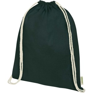Odisha 140 g/m2 OCS organic drawstring bag 5L, Dark green <font size=1>[ENG]</font>