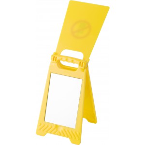 ABS warning sign Elora, yellow (Office desk equipment)