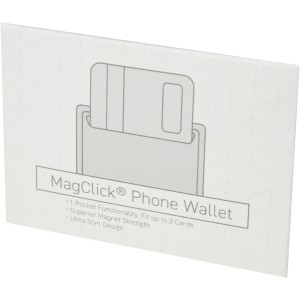 Magclick phone wallet, Solid black (Office desk equipment)