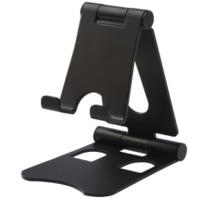 Rise foldable phone stand, Solid black (Office desk equipment)