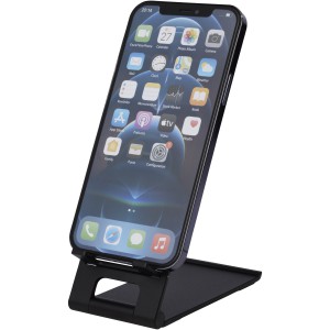 Rise slim aluminium phone stand, Solid black (Office desk equipment)