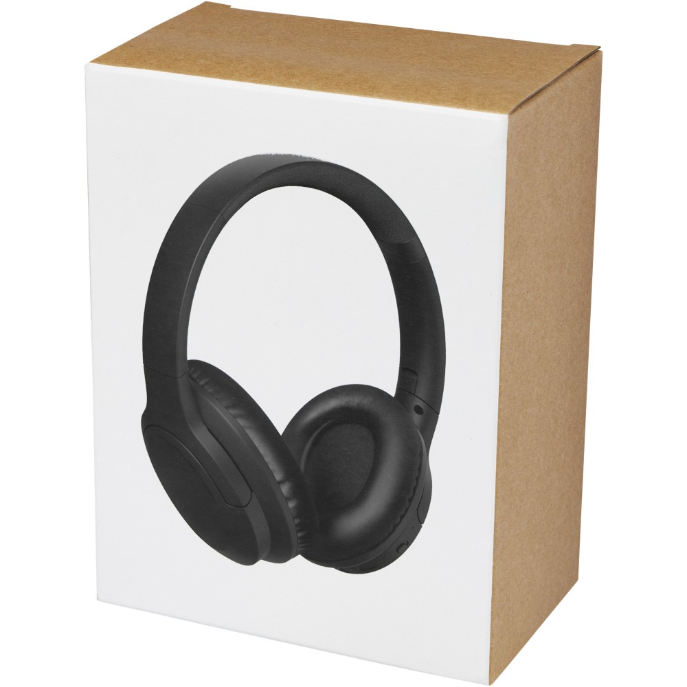 Loop Bluetooth(r)-Kopfhörer aus recyceltem Kunststoff, schwa (Ohrhörer, Kopfhörer)