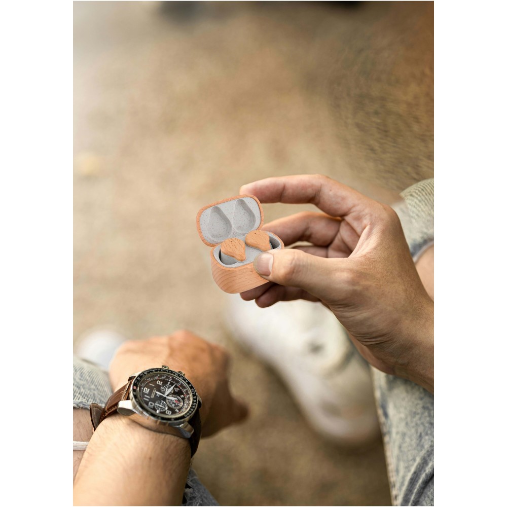 Prixton TWS163 earbuds, Wood (Ohrhörer, Kopfhörer)