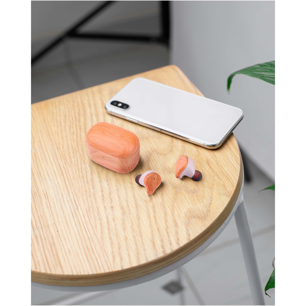 Prixton TWS163 earbuds, Wood (Ohrhörer, Kopfhörer)