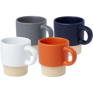 Olympia 130 ml stackable expresso cup with clay bottom, Grey (Glasses)