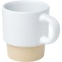 Olympia 130 ml stackable expresso cup with clay bottom, Whit