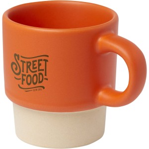 Olympia 130 ml stapelbarer Expresso Becher mit Tonboden, ora (Glas)