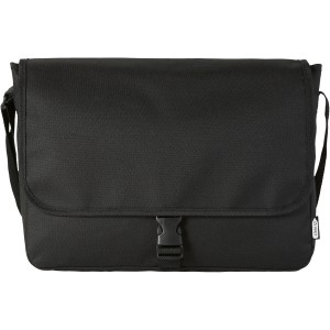 Omaha RPET shoulder bag, Solid black (Shoulder bags)