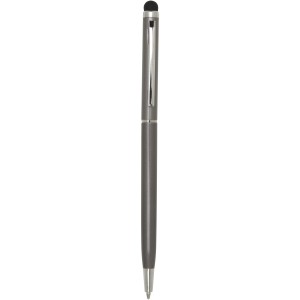 Ore aluminium ballpoint pen with stylus (blue ink), Titanium (Metallic pen)