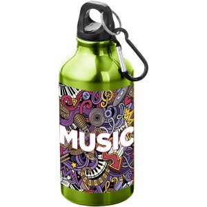 Oregon 400 ml sport bottle with carabiner, Apple Green (Sport bottles)