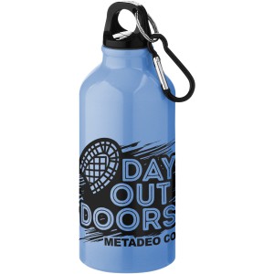 Oregon 400 ml sport bottle with carabiner, Light blue (Sport bottles)