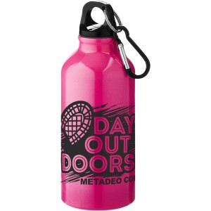 Oregon 400 ml sport bottle with carabiner, neon pink (Sport bottles)