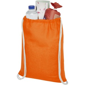 Oregon cotton drawstring backpack, Orange (Backpacks)