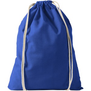 Oregon cotton drawstring backpack, Royal blue (Backpacks)