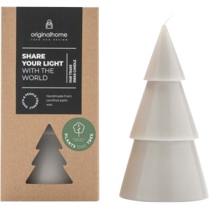 Originalhome Xmas tree candle - L, Light grey <font size=1>[ENG]</font>