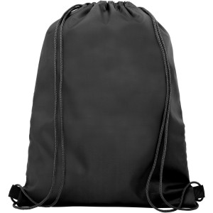 Oriole mesh drawstring backpack, Solid black (Backpacks)