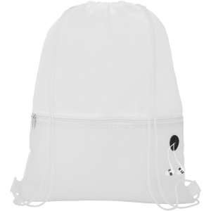 Oriole mesh drawstring backpack, White (Backpacks)