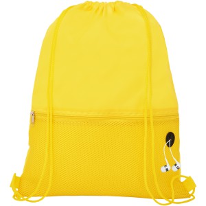 Oriole mesh drawstring backpack, Yellow (Backpacks)