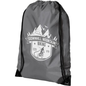 Oriole premium drawstring backpack, Light grey (Backpacks)