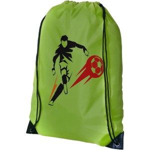 Oriole premium drawstring backpack, Lime (Backpacks)