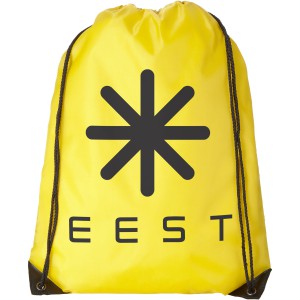 Oriole premium drawstring backpack, Yellow (Backpacks)