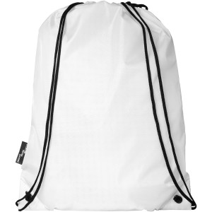 Oriole RPET drawstring backpack, White (Backpacks)