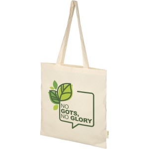 Orissa 100 g/m2 GOTS organic cotton tote bag, Natural (cotton bag)