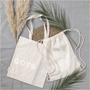 Orissa 100 g/m2 GOTS organic cotton tote bag, Natural (cotton bag)