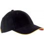 ORLANDO - 6 PANELS CAP, Black/Yellow/Red