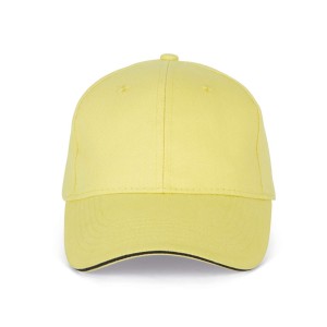 ORLANDO - 6 PANELS CAP, Lemon Yellow/Dark Grey (Hats)