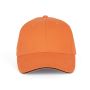 ORLANDO - 6 PANELS CAP, Orange Zest/Dark Grey