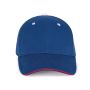 ORLANDO - 6 PANELS CAP, Royal Blue/Red/White