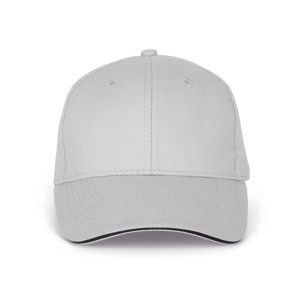 ORLANDO - 6 PANELS CAP, Snow Grey/Dark Grey (Hats)