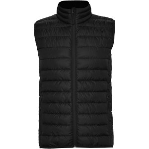 Oslo kids insulated bodywarmer, Solid black (Vests)