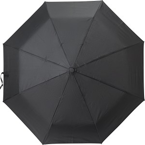 rPET 190T Regenschirm Kameron, Schwarz