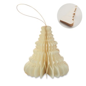 Christmas paper tree hanger, Beige <font size=1>[ENG]</font>