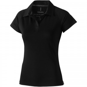 Ottawa short sleeve women's cool fit polo, solid black (Polo short, mixed fiber, synthetic)