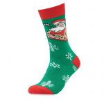Pair of Christmas socks L, green (CX1504-09)